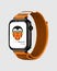RELOJ LOCALIZADOR TELA NARANJA
