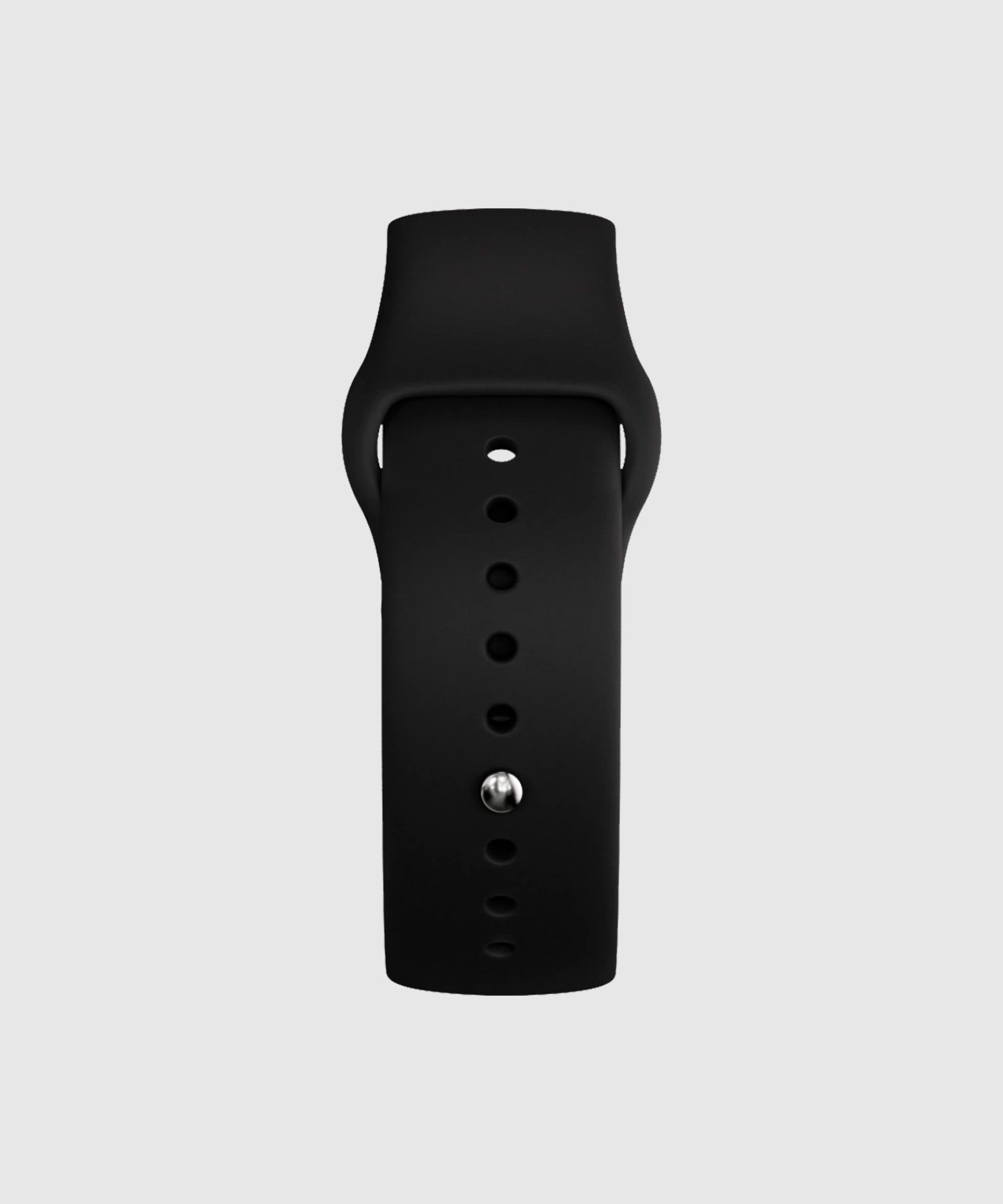 WATCH STRAP - BLACK SILICONE