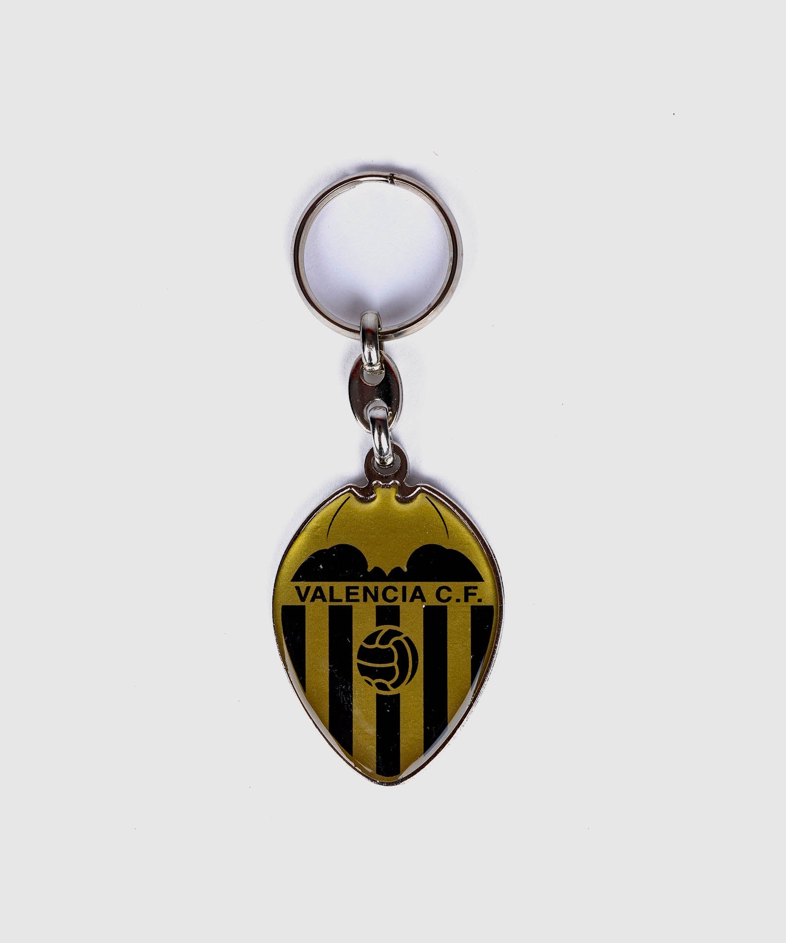 GOLD AND BLACK SHIELD KEYRING