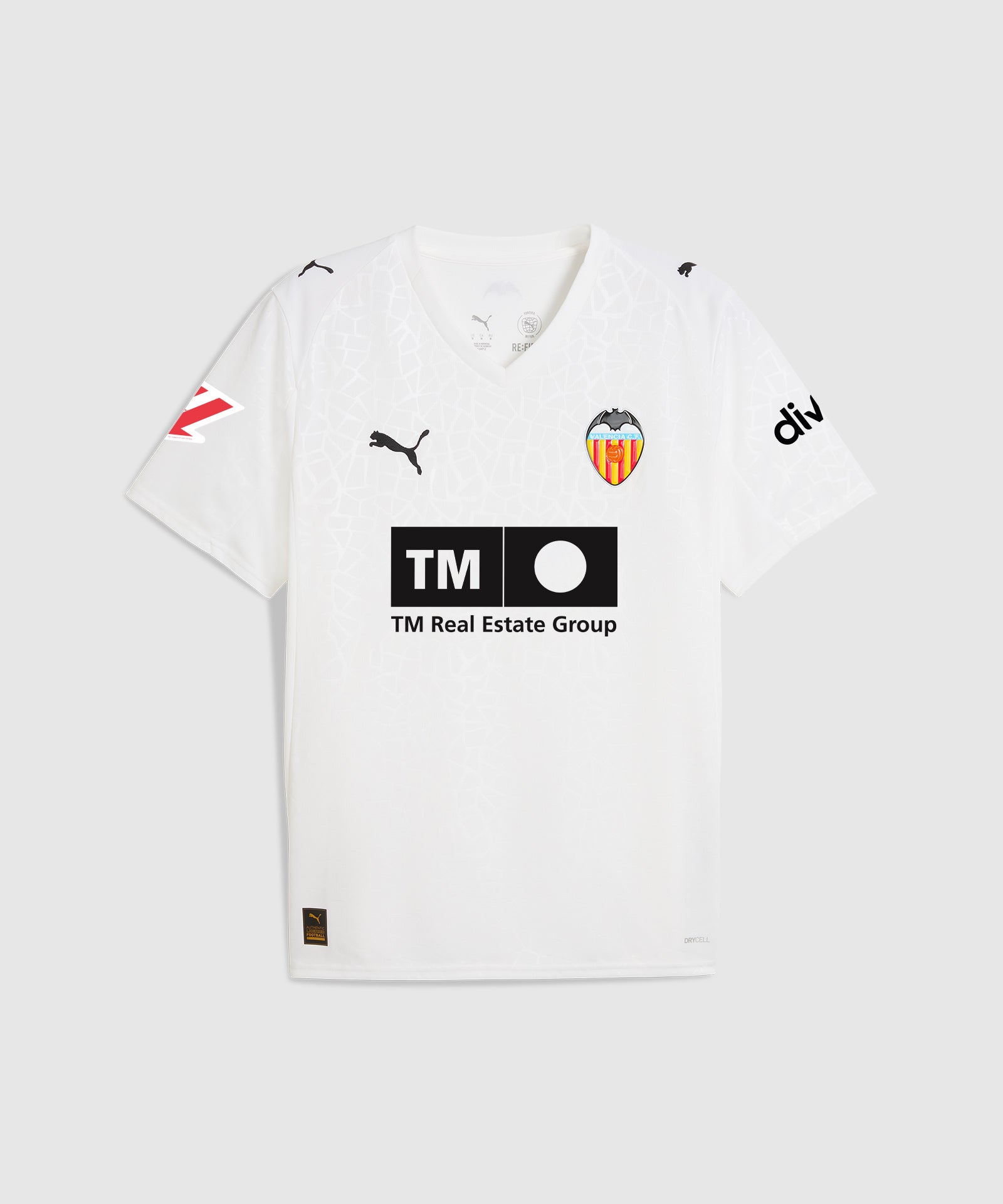 Valencia Home football shirt 2010 - 2011 mens kappa white