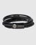 VCF BLACK LEATHER BRACELET